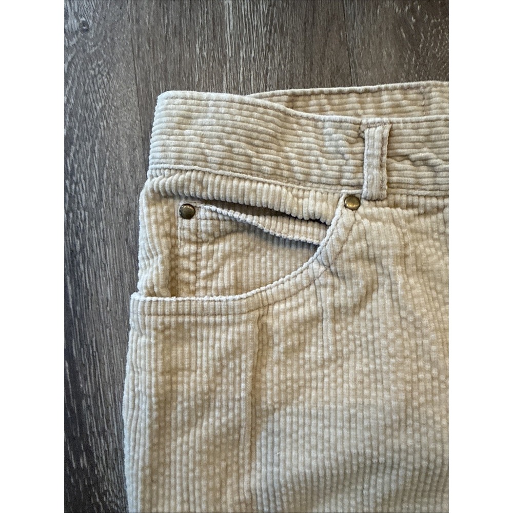 Zeppelin Men's 31x34 (fits 28x30) Corduroy Pants Cream Tan Western Style 1-9850 - Picture 5 of 9